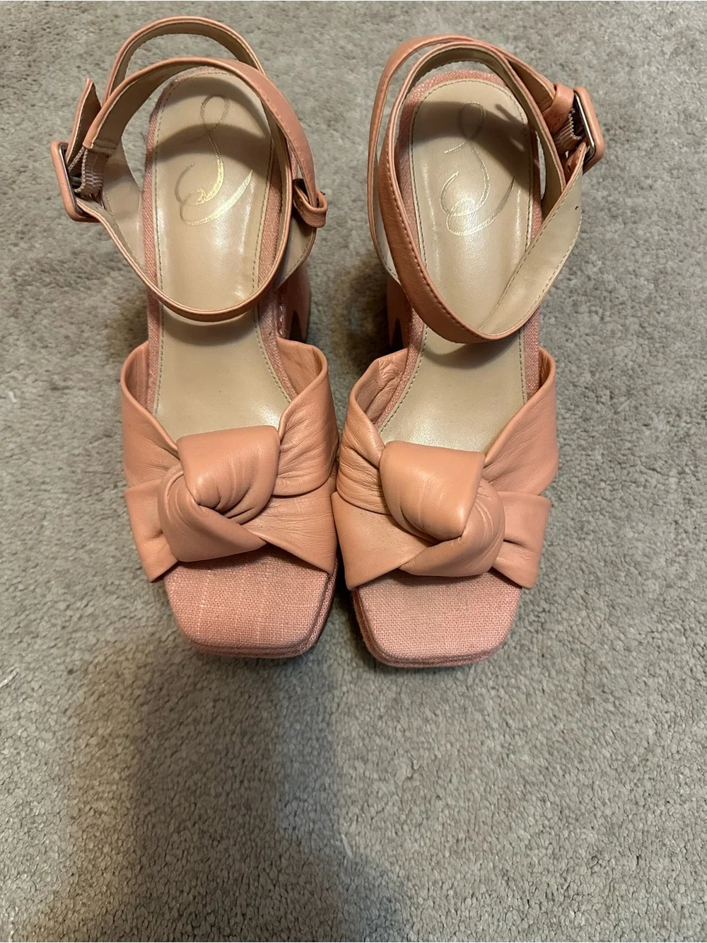 Sam Edelman Peach Knot Platform Sandals